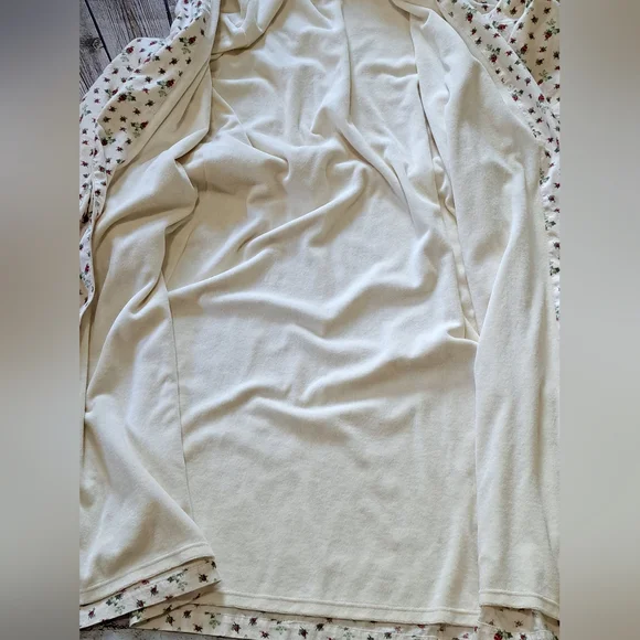 Ralph Lauren Floral Lined Robe XS/S 100% Cotton - Picture 14 of 14